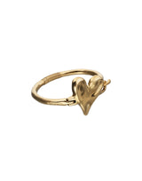 UNOde50 Semi-Rigid 18k Gold Heart Detail Bangle Bracelet - Large