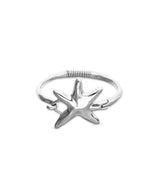 UNOde50 Silver-Plated Starfish Bangle Bracelet - Medium