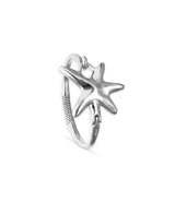 UNOde50 Silver-Plated Starfish Bangle Bracelet - Medium