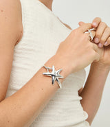 UNOde50 Silver-Plated Starfish Bangle Bracelet - Medium