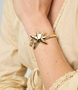 UNOde50 Gold-Plated Starfish Bangle Bracelet - Medium