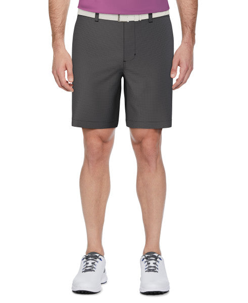 PGA Tour Mens Flat Front Active Waistband Horizontal Golf Print Shorts