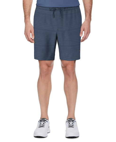 PGA Tour Mens 8" Linear Texture Print Golf Shorts