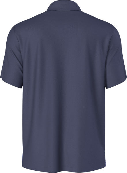 PGA Tour Mens Ombre Plaid Print Short Sleeve Golf Polo Shirt