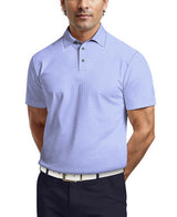 PGA Tour Mens All-Over Micro Jacquard Short Sleeve Golf Polo Shirt