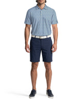 PGA Tour Mens Energized Abstract Floral Print Golf Short Sleeve Polo Shirt