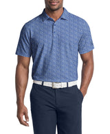 PGA Tour Mens Classic Floral Confetti Print Golf Short Sleeve Polo Shirt