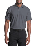 PGA Tour Mens Herringbone Jacquard Golf Short Sleeve Polo Shirt