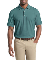 PGA Tour Mens Herringbone Jacquard Golf Short Sleeve Polo Shirt