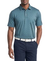 PGA Tour Mens Flag Golf Short Sleeve Polo Shirt