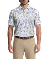 PGA Tour Mens Sketchbook Print Golf Short Sleeve Polo Shirt