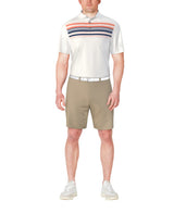 PGA Tour Mens Chest Stripe Golf Polo Short Sleeve Shirt