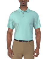 PGA Tour Mens Geo Printed Golf Polo Short Sleeve Shirt