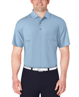 PGA Tour Mens Solid Mesh Golf Short Sleeve Polo Shirt