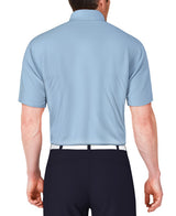 PGA Tour Mens Solid Mesh Golf Short Sleeve Polo Shirt