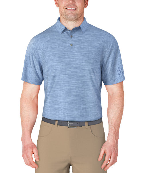 PGA Tour Mens Airflux Jaspe Golf Polo Short Sleeve Shirt