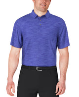 PGA Tour Mens Airflux Jaspe Golf Polo Short Sleeve Shirt