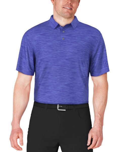 PGA Tour Mens Airflux Jaspe Golf Polo Short Sleeve Shirt