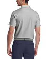 PGA Tour Mens Asymmetric Energy Geo Color Block Golf Short Sleeve Polo Shirt