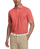 PGA Tour Mens Technical Novelty Print Golf Short Sleeve Polo Shirt