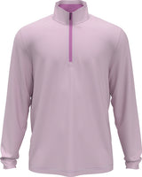 PGA Tour Mens Feeder Stripe Mock Neck Golf Base Layer Long Sleeve Shirt