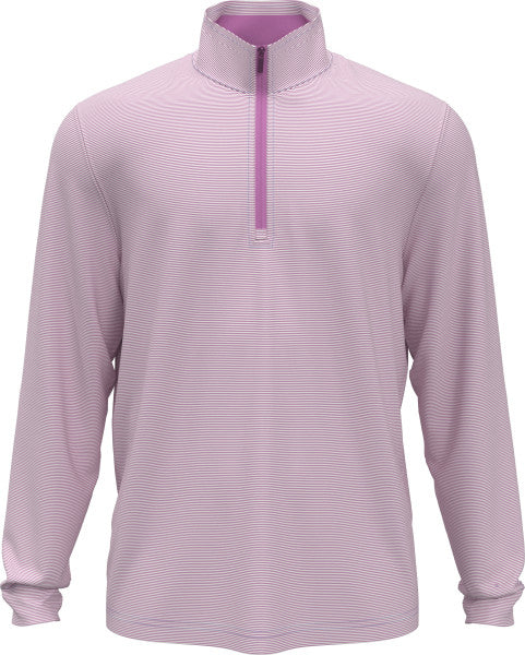 PGA Tour Mens Feeder Stripe Mock Neck Golf Base Layer Long Sleeve Shirt