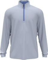 PGA Tour Mens Feeder Stripe Mock Neck Golf Base Layer Long Sleeve Shirt