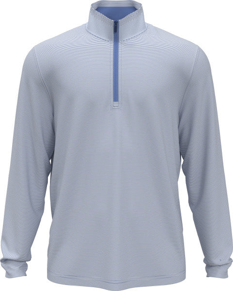 PGA Tour Mens Feeder Stripe Mock Neck Golf Base Layer Long Sleeve Shirt