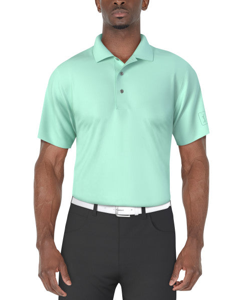 PGA Tour Mens Airflux Mesh Short Sleeve Golf Polo Shirt