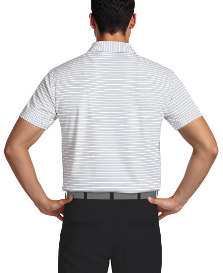 PGA Tour Mens Ombre Linear Short Sleeve Polo Shirt