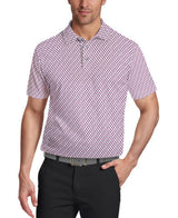 PGA Tour Mens Printed Short Sleeve Polo Shirt