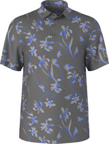 PGA Tour Mens Energized Floral Print Golf Short Sleeve Polo Shirt