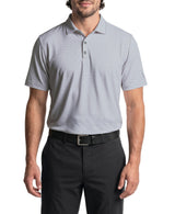 PGA Tour Mens Essential Geo Print Golf Short Sleeve Polo Shirt