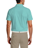 PGA Tour Mens Geo Print Short Sleeve Polo Shirt