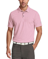 PGA Tour Mens Flag Geo Short Sleeve Golf Polo Shirt