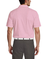 PGA Tour Mens Flag Geo Short Sleeve Golf Polo Shirt