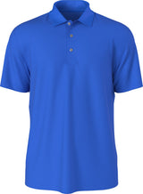 PGA Tour Mens Airflux Solid Mesh Golf Short Sleeve Polo Shirt