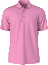 PGA Tour Mens Airflux Solid Mesh Golf Short Sleeve Polo Shirt