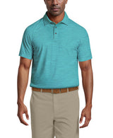 PGA Tour Mens Jaspe Airflux Short Sleeve Golf Polo Shirt