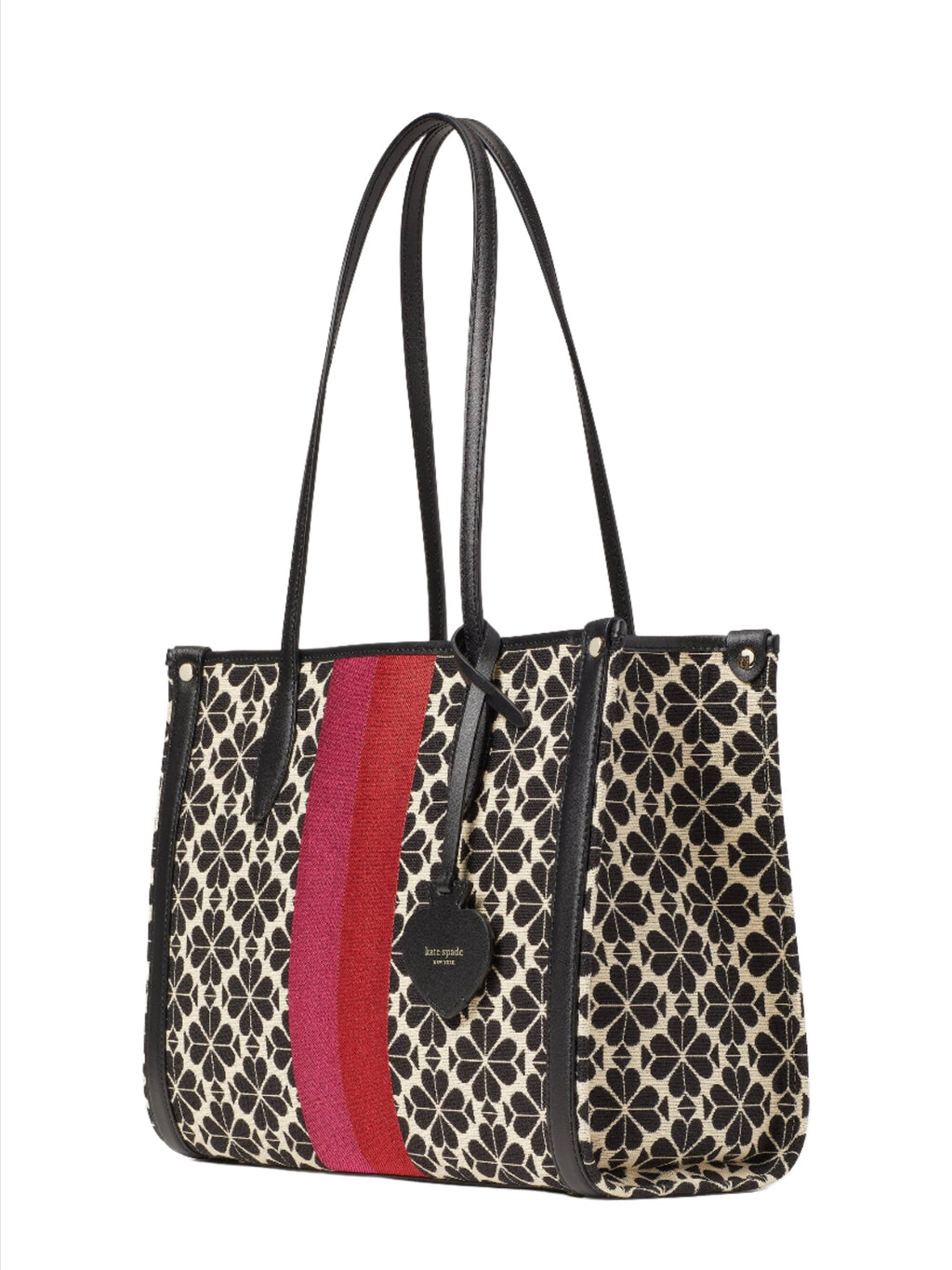 Kate Spade Flower Jacquard Stripe Market Medium Tote Handbag – ShopCGX