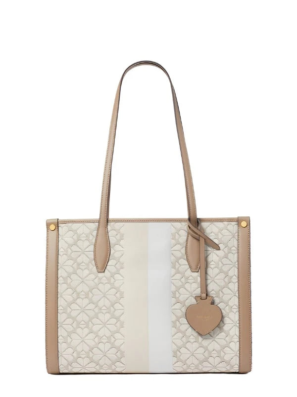 Kate Spade Flower Jacquard Stripe Market Medium Tote Handbag ShopCGX