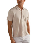 Rhone Mens Palms Camp Collar Short Sleeve Shirt