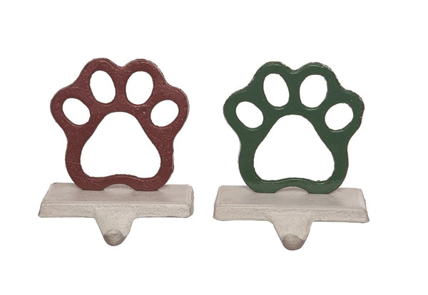 Transpac Metal Pet Paw Stocking Holder