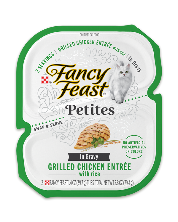 Purina Fancy Feast Petites Grilled Chicken Entrée With Rice In Gravy Wet Cat Food - 2.8 oz.