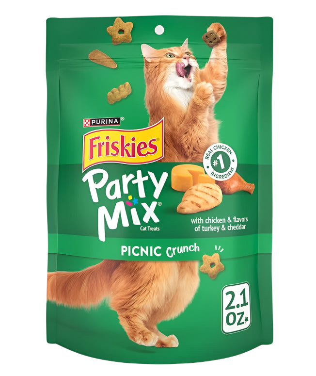 Purina Friskies Party Mix Picnic Crunch Cat Treats - 2.1 oz.