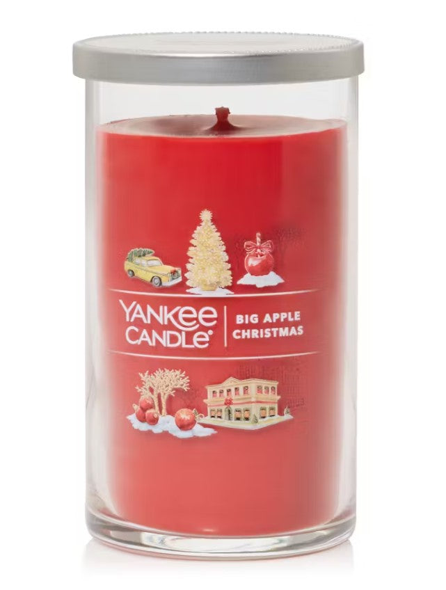 Yankee Candle Signature Pillar Candle - Big Apple Christmas