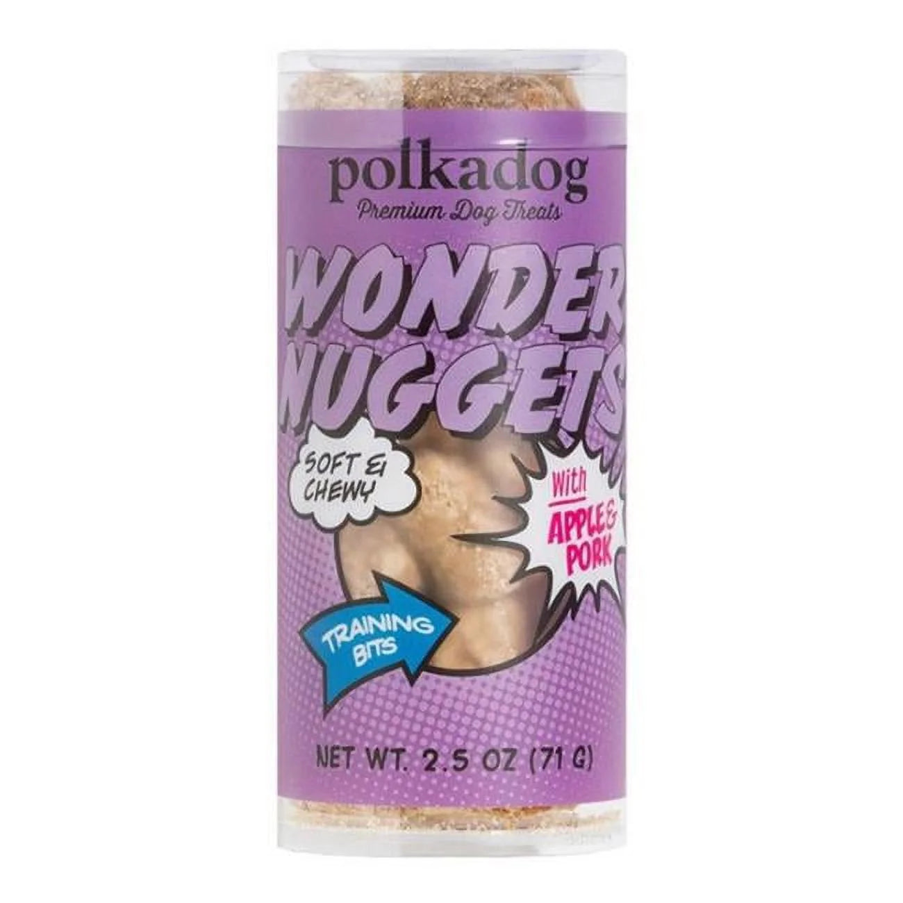 Polkadog Wonder Nuggets Pork Apple Mini Training Treats - 2.5 oz.