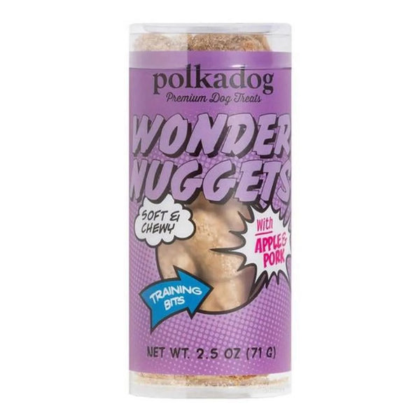 Polkadog Wonder Nuggets Pork Apple Mini Training Treats - 2.5 oz.