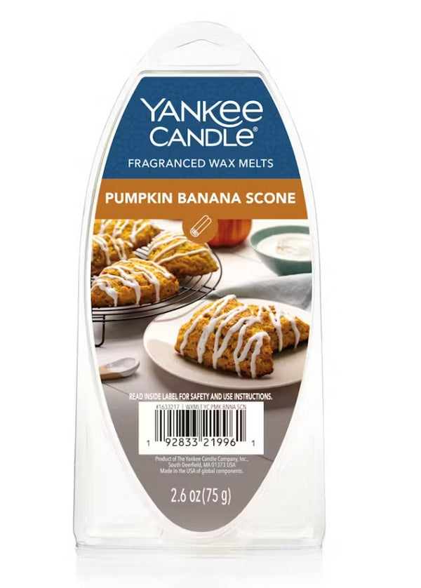 Yankee Candle Wax Melt Pack - Pumpkin Banana Scone
