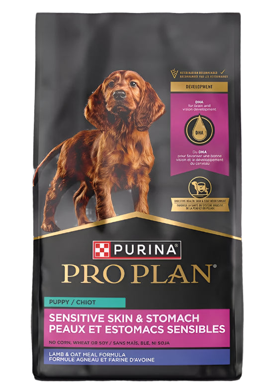 Purina Pro Plan Sensitive Skin & Stomach Lamb & Oat Meal Formula Puppy Dry Food - 16lbs.